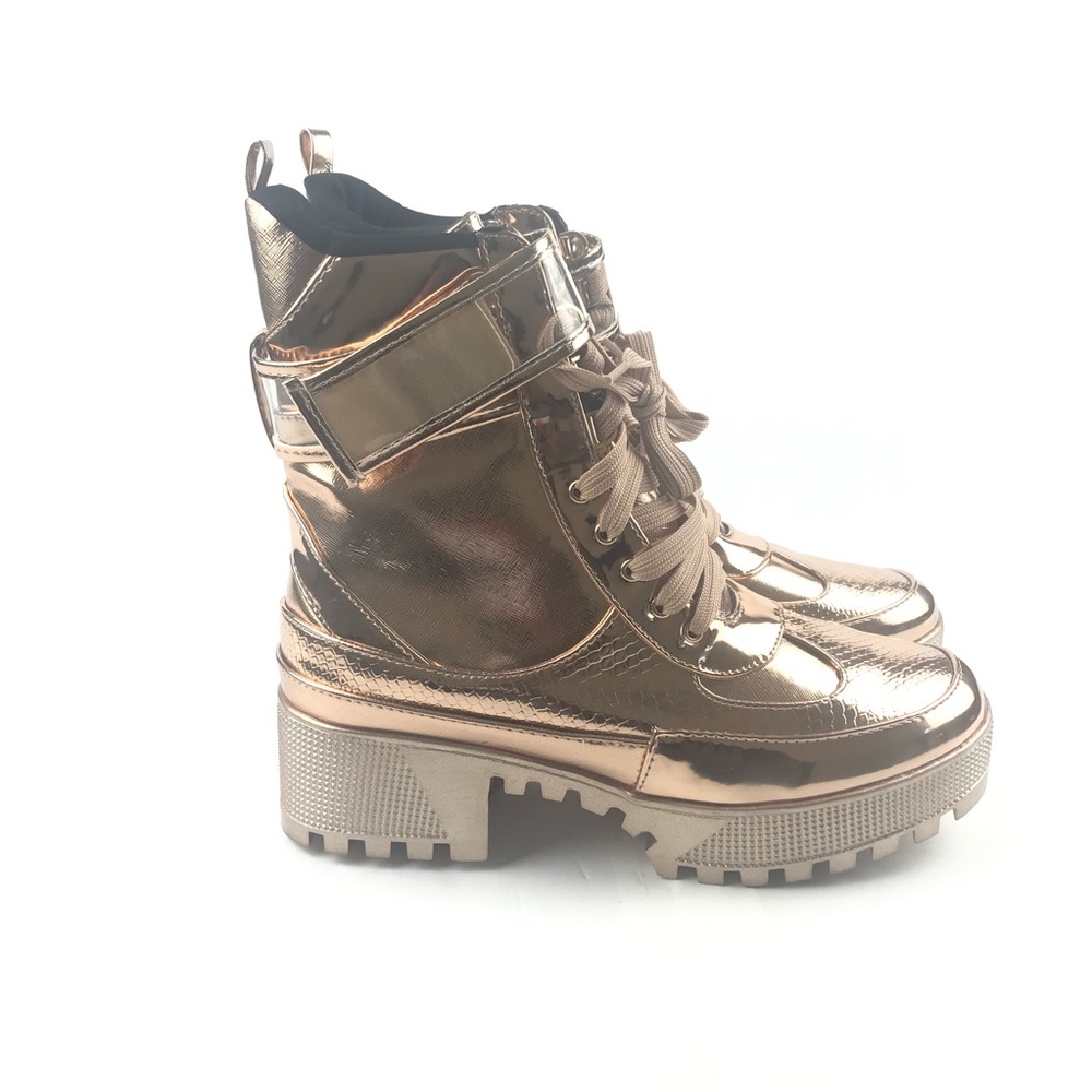 Unilady | Lug Sole Combat Boots - Picture 8 of 17